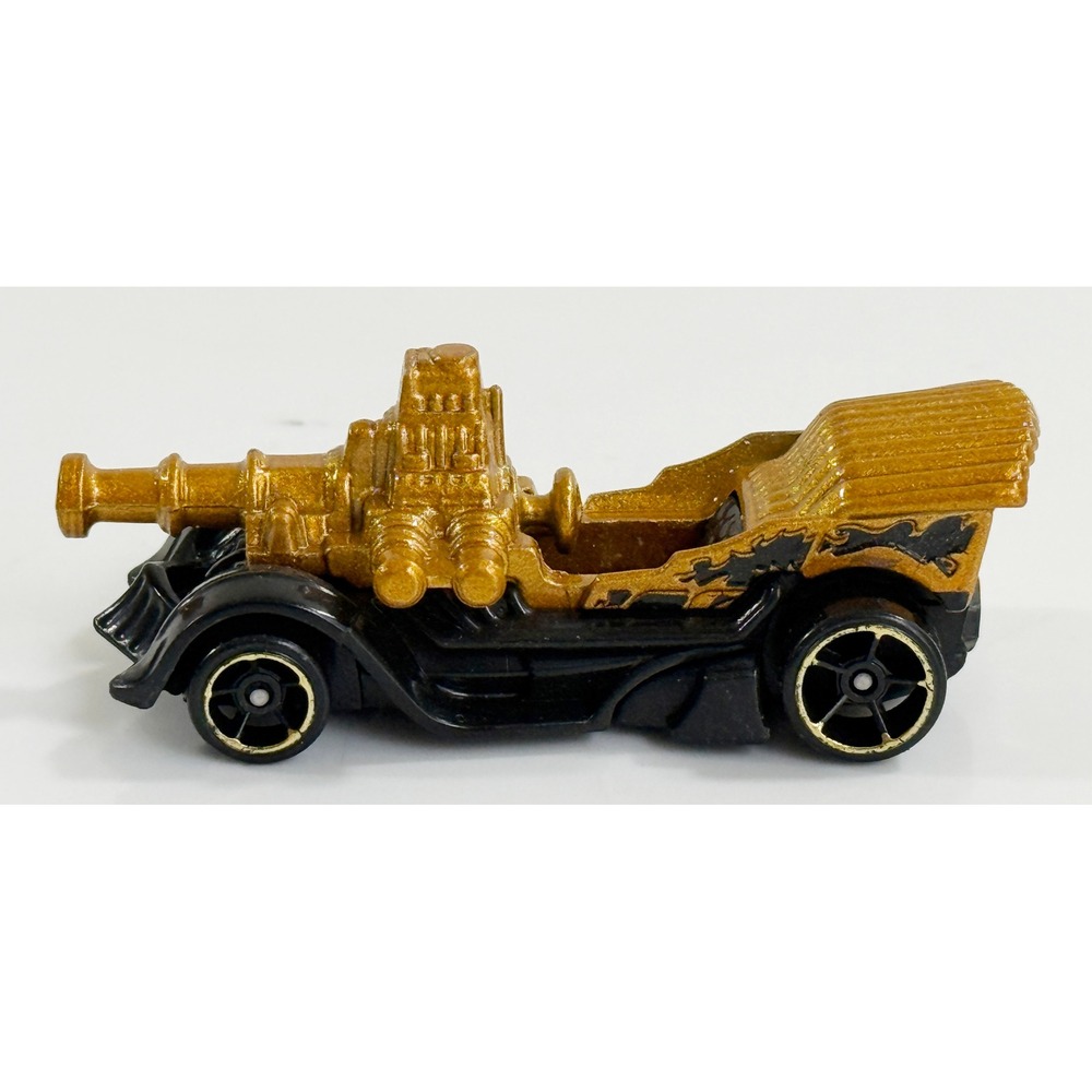 Hot Wheels Grease Rod Kids Toy Car Gold Black 2013 Mattel CFH36 Diecast